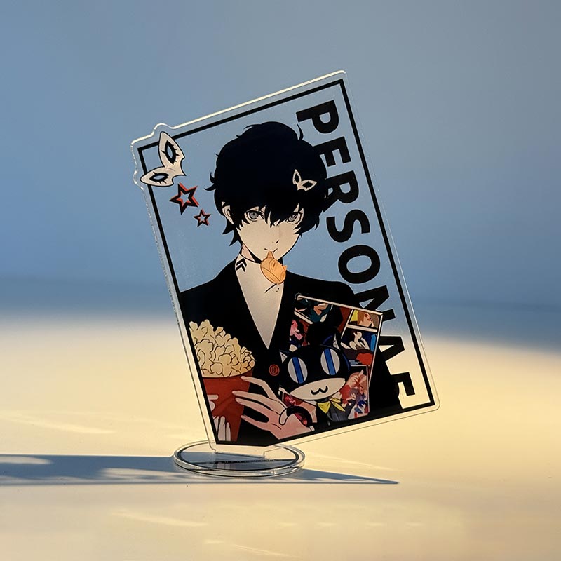 Standees de dibujos animados de acrílico transparente